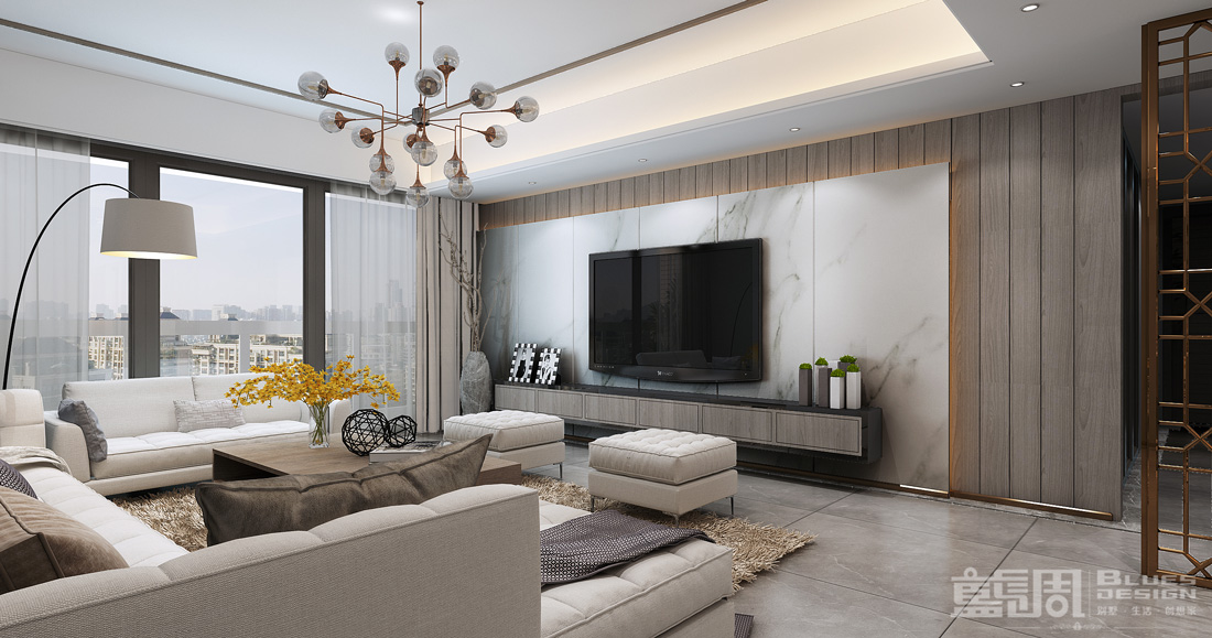 曦灣天馥私宅設(shè)計:客廳2