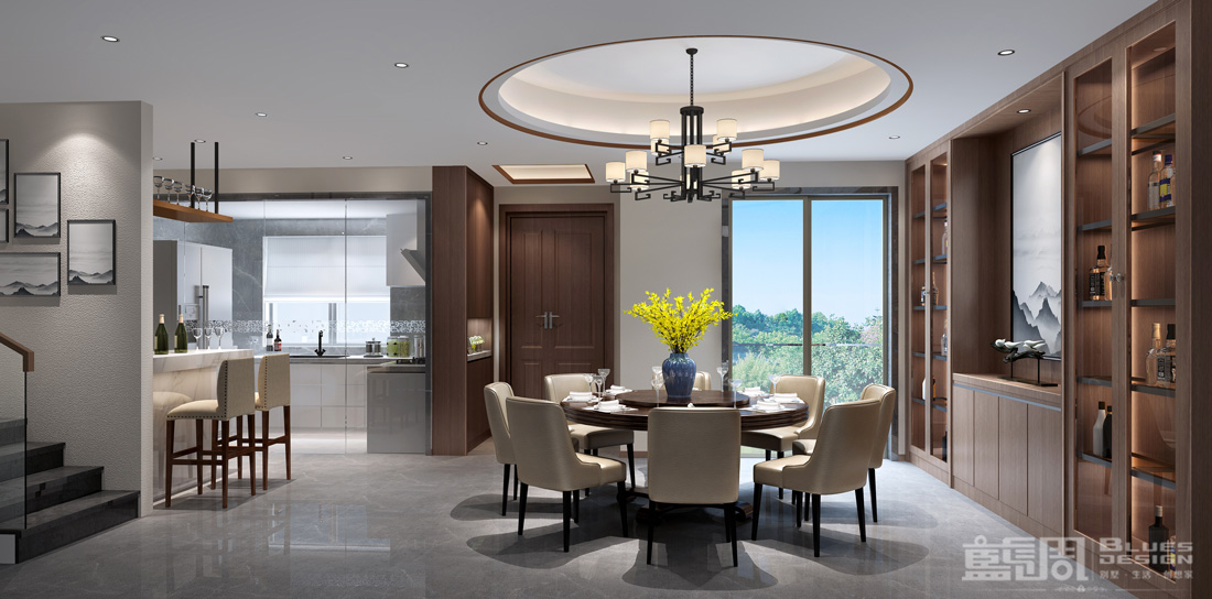 公園大地別墅設計-餐廳