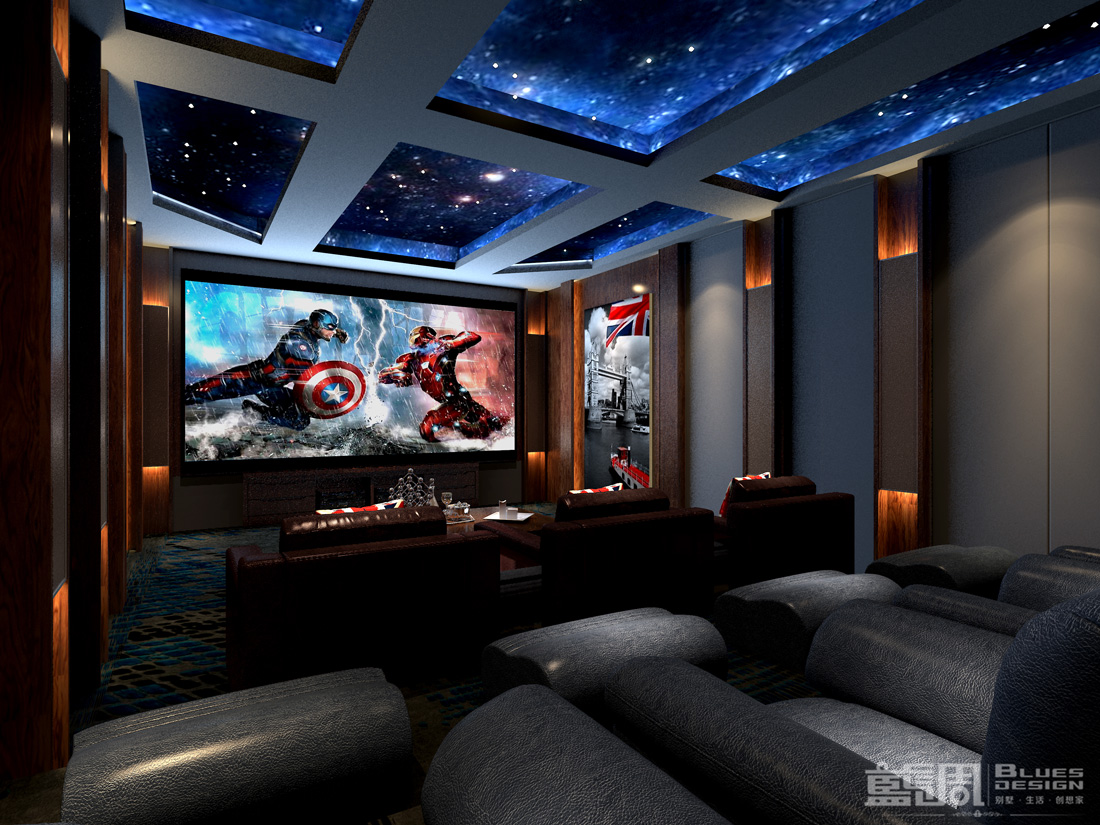 深圳硅谷別墅設計:視聽室