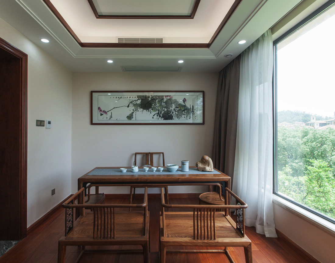 清林徑別墅設計-茶室 深圳別墅裝修-藍調裝飾設計