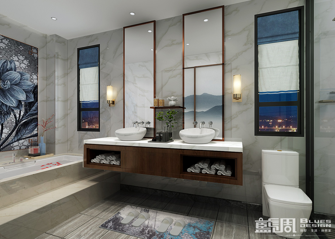 藍(lán)調(diào)設(shè)計(jì)|雍地軒別墅設(shè)計(jì)