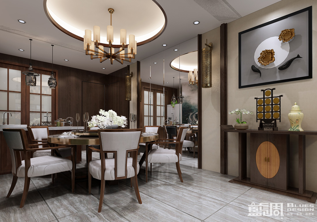 藍(lán)調(diào)設(shè)計(jì)|雍地軒別墅設(shè)計(jì)